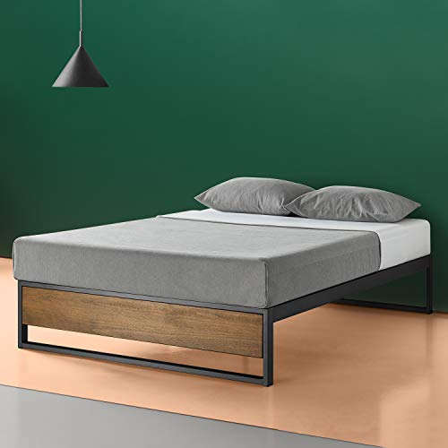 Zinus Cama de plataforma sin cabecero Suzanne de 35,6 cm, Base para colchón, Sin necesidad de usar un somier, Cama en caja, Fácil montaje, 90 x 190 cm