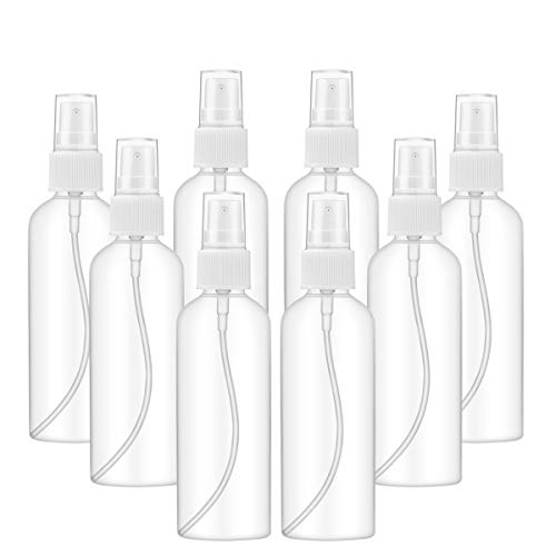 ZITFRI 8 Piezas Recipientes de Aerosol Vacíos de 100 ml, Botes Vacios para Rellenar Gel, Bote Dosificador, Botellas de Viaje para Cosméticos, Perfumes, Desinfectantes, Irrigación