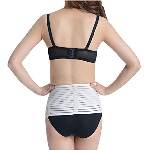ZJCUNEUR Mujer posparto Apretado Zona parcurient Pelvic Crotch Cinturón Postparto cinturón Embarazada (Color : Blanco, Size : L)