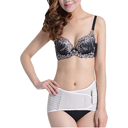 ZJCUNEUR Mujer posparto Apretado Zona parcurient Pelvic Crotch Cinturón Postparto cinturón Embarazada (Color : Blanco, Size : L)