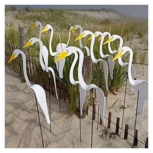 ZJLA Flamenco de vertebrados, caprichoso y dinámico pájaro que gira con la luz brisa del jardín, campanillas de viento de flamenco para decoración