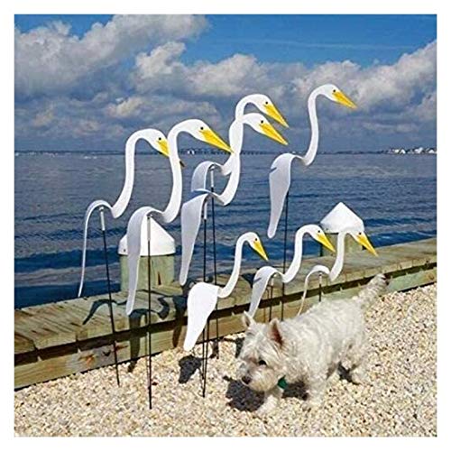 ZJLA Flamenco de vertebrados, caprichoso y dinámico pájaro que gira con la luz brisa del jardín, campanillas de viento de flamenco para decoración