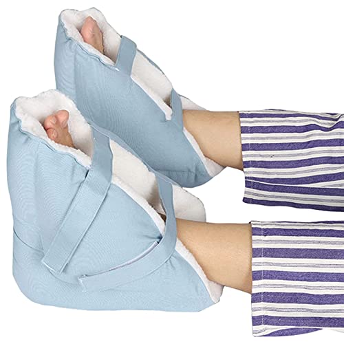 ZJWD Protectores de talón con cojín para Las úlceras por presión, Alivio eficaz de Las úlceras por presión y del talón, Protector del talón de Las Botas, Alivio para Las úlceras
