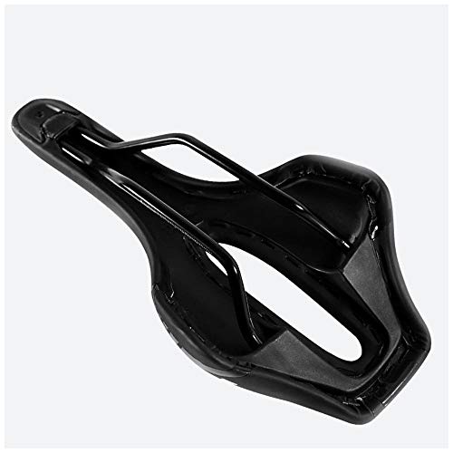 ZKDY Asiento De Bicicleta Asiento De Bicicleta para Ciclista Bicicleta De Montaña Silla De Montar Suave Comodidad Transpirable Hueca Engrosada Accesorios para Bicicleta@Negro Profundo