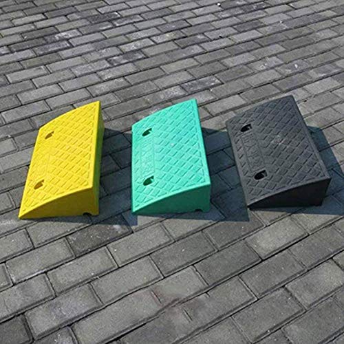 ZKORN Rampas De Goma para Bordillos Vestíbulo Carril Auxiliar Plataforma Impermeable Pasos para Sillas De Ruedas Impermeable PVC Antideslizante Fácil De Transportar Antideslizan