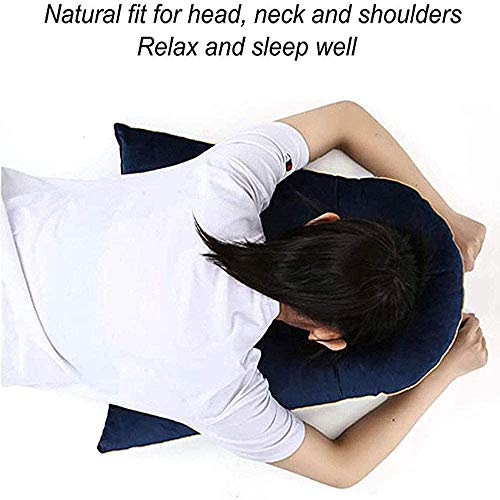 ZLRE Almohadas de Apoyo para la Cabeza y los Hombros Almohada Boca Abajo, Pacientes con desprendimiento de Retina Durante la recuperación para Dormir para Uso Posterior a la cirugía Ocular