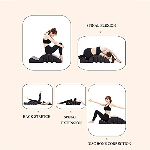 ZLZNX Pilates Spine Supporter Yoga cuña Spine Corrector Alivio del Dolor de Espalda Equilibrada Masaje Arco del Cuerpo Bed Corrección de Cifosis Cervical Aparatos de Ejercicios de Yoga