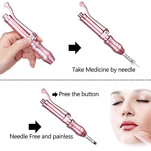 ZPEN Pluma De Inyección De Ácido Hialurónico, Pistola De Mesoterapia Sin Aguja, Atomizador De Jeringa para Lifting De Labios Hialurónico, Antiarrugas, 0,3 Ml
