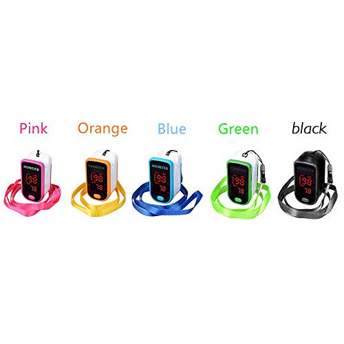 zroven Hogar Dedo Oxímetro de pulso Ligero Portátil Oxígeno Sanguíneo SpO2 Monitor Producto de saturación de latido del corazón Multicolor Opcional