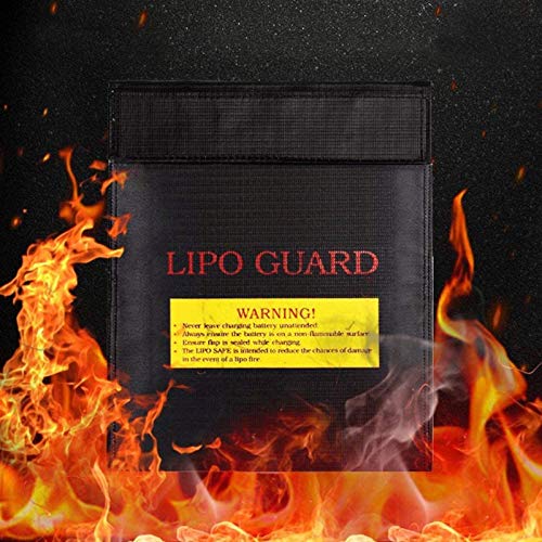 ZRWLZT Bolsas de Documentos IgníFugas Bolsas Documentos Seguridad Bolsa de Almacenamiento Ignífuga Proteger Objetos de Valor, para Documentos de Pasaporte Dinero, Joyas Bateríasm (Negro)