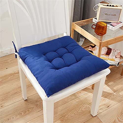 ZSFBIAO Cojines de Asiento engrosados ​​Color sólido Silla lijada Silla de cojín Cojín de algodón Tapicería Suave Acolchado Cojín de cojín para Oficina Cojín de Asiento de Coche Cojines de Muebles