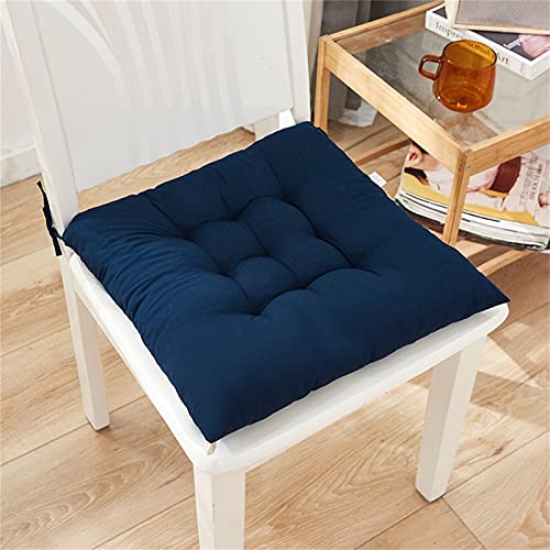 ZSFBIAO Cojines de Asiento engrosados ​​Color sólido Silla lijada Silla de cojín Cojín de algodón Tapicería Suave Acolchado Cojín de cojín para Oficina Cojín de Asiento de Coche Cojines de Muebles