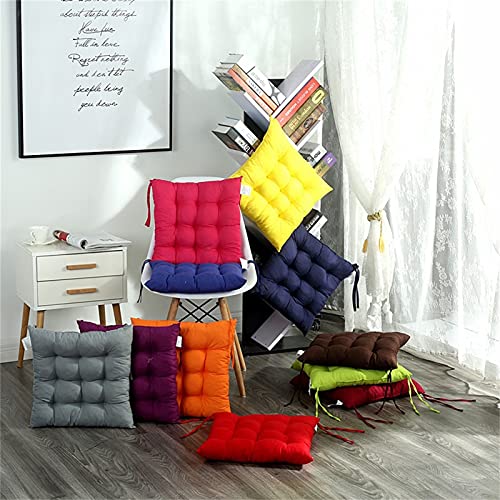 ZSFBIAO Silla Cojín Cuadrado Algodón tapicería Suave Acolchado Cojín de cojín Oficina Hogar o Coche Cojines de Muebles (Color : I)