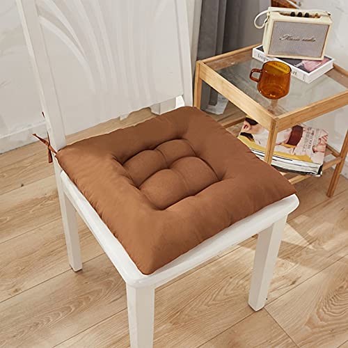 ZSFBIAO Silla Cojín Cuadro Cuadrado Tapicería de algodón Suave Acolchado Cojín de cojín Oficina Hogar o Cojín de Asiento de automóvil Cojines de Muebles (Color : B)