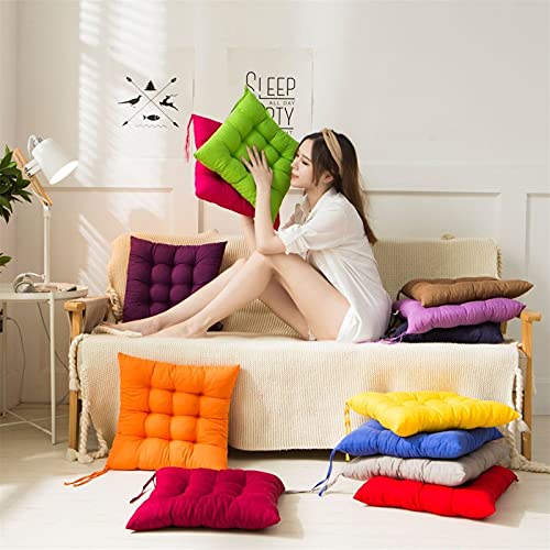 ZSFBIAO Silla Cojín Cuadro Cuadrado Tapicería de algodón Suave Acolchado Cojín de cojín Oficina Hogar o Cojín de Asiento de automóvil Cojines de Muebles (Color : B)