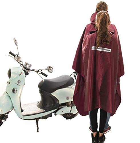 ZSMLB Cubierta sombrilla Motocicleta eléctrica Universal, Doble Bici/Motocicleta/Bicicleta eléctrica/Scooter Ciclismo Chaqueta Poncho Impermeable Capa, Poncho Que Puede ser Utilizado por Dos Personas