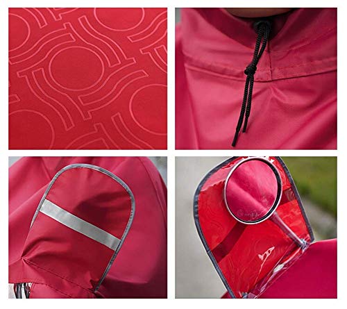 ZSMLB Cubierta sombrilla Motocicleta eléctrica Universal, Poncho Impermeable para Lluvia al Aire Libre Ebike/Motocicleta/Scooter Ciclismo Chaqueta Poncho Impermeable Capa, Reutilizable, Unisex
