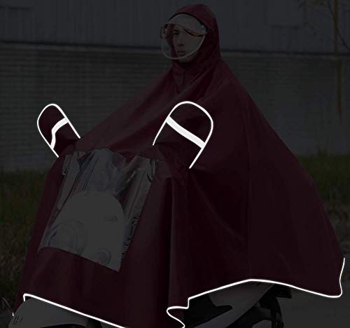 ZSMLB Cubierta sombrilla Motocicleta eléctrica Universal, Poncho Impermeable para Lluvia al Aire Libre Ebike/Motocicleta/Scooter Ciclismo Chaqueta Poncho Impermeable Capa, Reutilizable, Unisex