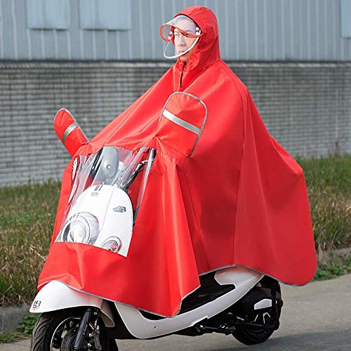 ZSMLB Cubierta sombrilla Motocicleta eléctrica Universal, Poncho Impermeable para Lluvia al Aire Libre Ebike/Motocicleta/Scooter Ciclismo Chaqueta Poncho Impermeable Capa, Reutilizable, Unisex