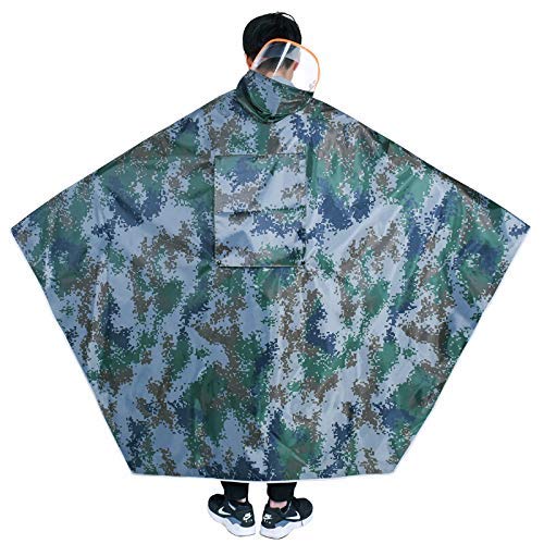 ZSMLB Cubierta Universal la sombrilla la Motocicleta eléctrica, Impermeable Doble la Motocicleta Impermeable la Bicicleta eléctrica Poncho para Adultos, Conjunto Impermeable del Impermeable