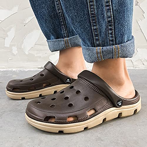 Zuecos Y Mules para Hombre Offroad Sport Clog, Zapatos Cómodos Sin Cordones Sandalias con Colchón De Aire Mulas Zapatos De Enfermería Zapatos para Agua Al Aire Libre Sandalias De Playa