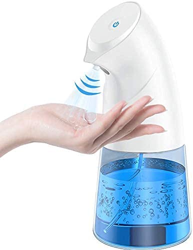 ZumYu Dispensador Hidroalcoholico Automatico, 450ML Gran Capacidad, Sin Contacto Dispensador de Desinfectante, Sensor de Infrarrojos, IPX4 Función impermeable, Adecuado para Cocina /Oficina/Hotel