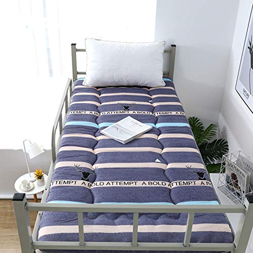 ZUSFUL Colchón de Tatami Dormitorio Estudiantes Colchón para Soltero Colchonetas Plegables con Buena Resistencia al Agua 90x200cm,A