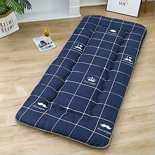 ZUSFUL Colchon Tatami Japones Suelo Plegable Espesar Colchón Acolchado Colchón Espuma De Memoria Respirable Colchón De Futón Víveres Estera para Dormir Tatami De Piso,90cm*190cm