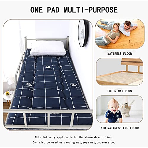 ZUSFUL Colchon Tatami Japones Suelo Plegable Espesar Colchón Acolchado Colchón Espuma De Memoria Respirable Colchón De Futón Víveres Estera para Dormir Tatami De Piso,90cm*190cm