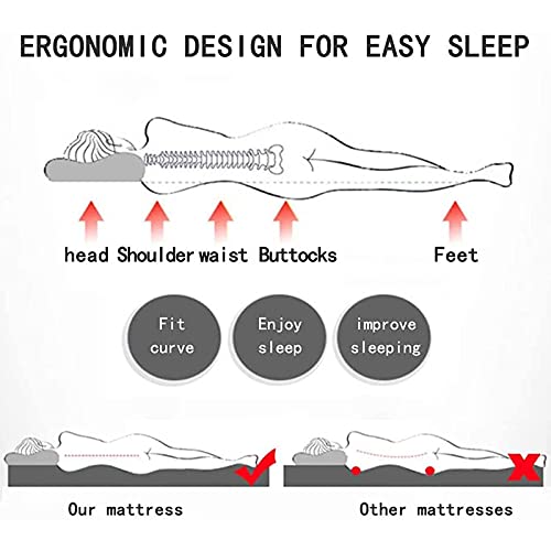 ZUSFUL Dormitorio Estudiantes Colchón para Soltero Alfombrilla de Tatami para Futón Colchonetas para Dormir para el Suelo Colchón de Sofás Plegable Colchón,70 * 170cm