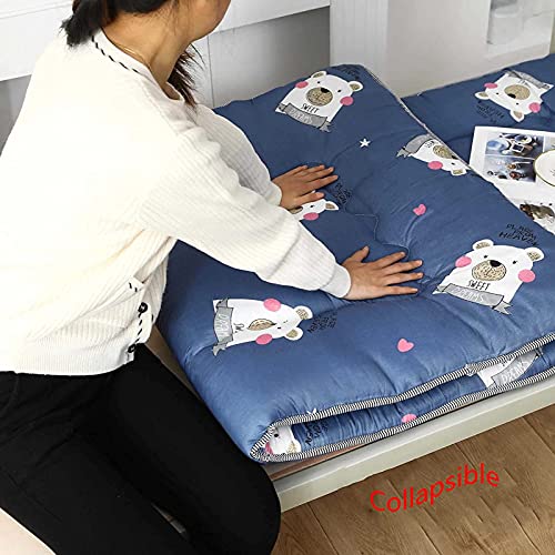 ZUSFUL Dormitorio Estudiantes Colchón para Soltero Alfombrilla de Tatami para Futón Colchonetas para Dormir para el Suelo Colchón de Sofás Plegable Colchón,70 * 170cm