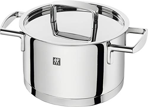 ZWILLING Batería de Cocina de 5 Piezas, 4 Tapas, Apto para Inducción, Acero Inoxidable, Passion