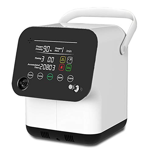 ZXLIFE@@ Concentrador De Oxígeno Portátil, 1-6l / Min Ajustable, Fácil De Transportar Y Operar, Control con Un Botón, Función De Atomización