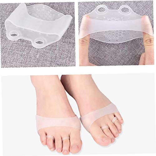 ZYCX123 La Mitad Delantera Soles Plantilla ortopédica de Parte Delantera del pie del Amortiguador Anti Dolor en el pie Almohadilla del pie Cojines del Cuidado de Alivio del Dolor para los Zapatos de