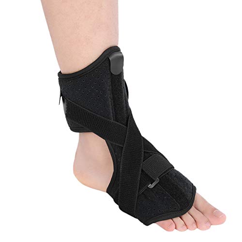 Zyyini Soporte para la caída del pie, Soporte para el Tobillo con diseño de Gancho y Lazo Ayuda a Reducir el Dolor/presión al Caminar o Correr, Adecuado para pie Plano
