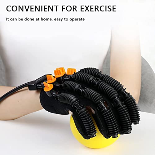 ZZBB Equipo de Entrenamiento de Muñeca para Dedos, Guantes de Robot de Rehabilitación, Entrenador de Dedos para Deterioro Funcional de la Mano/Hemiplejía/Férula de Mano,Right,M