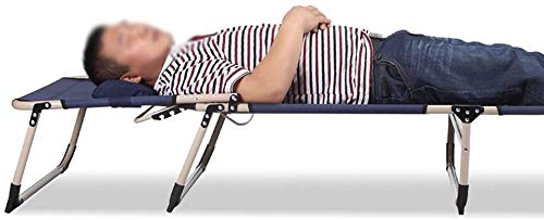 zzx Tumbona Plegable Sillas Jardin Exterior Silla Plegable la Silla de Cubierta, la casa móvil balcón sillón Cama de la Siesta en el Interior de Las sillas Plegables de Hospital (Color, Gris),Gris