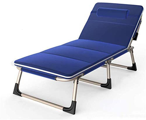 zzx Tumbona Plegable Sillas Jardin Exterior Silla Plegable la Silla de Cubierta, la casa móvil balcón sillón Cama de la Siesta en el Interior de Las sillas Plegables de Hospital (Color, Gris),Gris