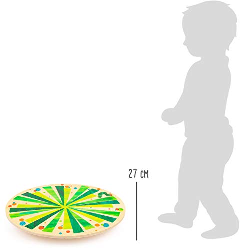11430 Tabla de Equilibrio La pequeña Oruga glotona, Small Foot, de Madera, Juego de Paciencia