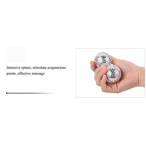 2 bolas magnéticas de acupresión y 10 anillos de masaje de dedos PCS, para aliviar las manos y los pies de adultos y niños