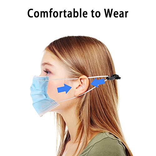 4 Piezas Gancho de Correa de Orejas, Ajustable Hebilla de Extensión, Gancho de Extensión para Orejas, Protectores de Orejas,Hebilla de Extensión Para Niños, Adultos