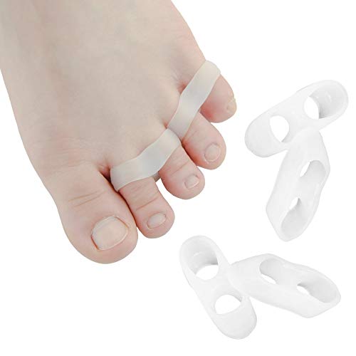 4 separadores para dedos de los pies, protectores de juanetes, corrección de dedos y dedos en martillo.