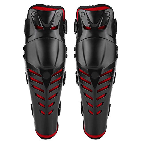 Adultos Rodilleras Moto Espinillera , Rodillera Motocross Motocicleta Rodilleras Rodilleras Protecciones, 2 Piezas, Negro