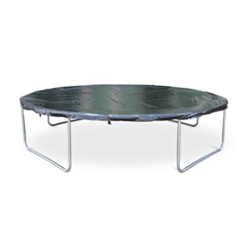Alice's Garden - Cama elástica, Trampolín de 370 cm, aguanta hasta 150 kg (Estructura Reforzada). Incluye: Escalera + Funda Protectora + Bolsillo para Zapatos+ Kit de Anclaje - Saturn XXL