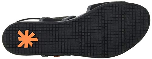 Art Larissa, Sandalias Planas Mujer, Black, 37 EU