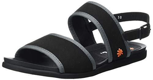 Art Larissa, Sandalias Planas Mujer, Black, 37 EU