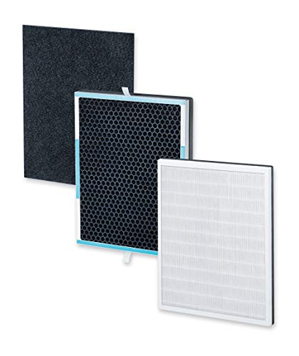 Beurer LR 500 660.07-Set purificador de Aire LR-500 HEPA13 con Rendimiento del filtrado del 99.95% y Filtro de carbón Activo