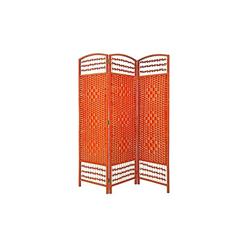 Biombo Separador de ambientes. Economico. Naranja de Junco Natural para decoración 170 x 120 cm - Hogar y más
