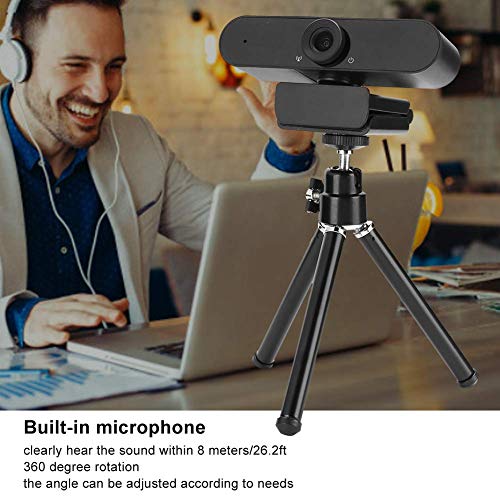 Cámaras Web 1080P, cámara Web giratoria HD de 2MP HD para transmisión en Vivo de videoconferencia