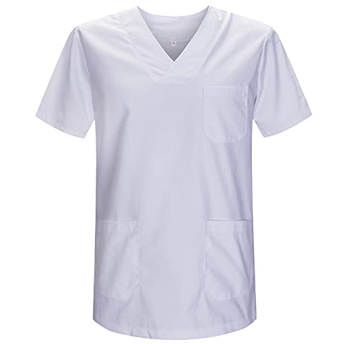 Casaca Sanitario Unisex - Uniforme Sanitario - Ref.817 - L, Blanco